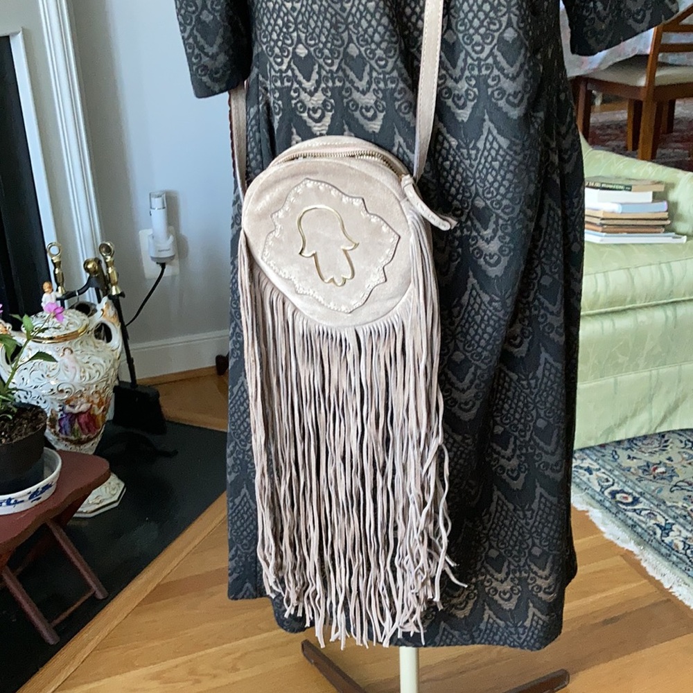 Rare and super cute Mehry Mu suede crossbody. All eyes will be on you!